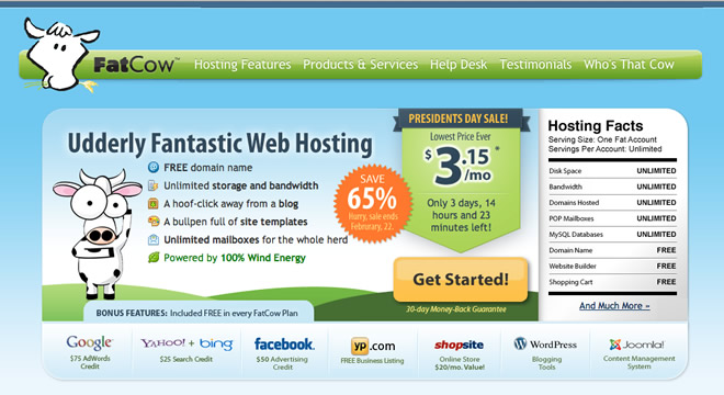 fatcow hosting website