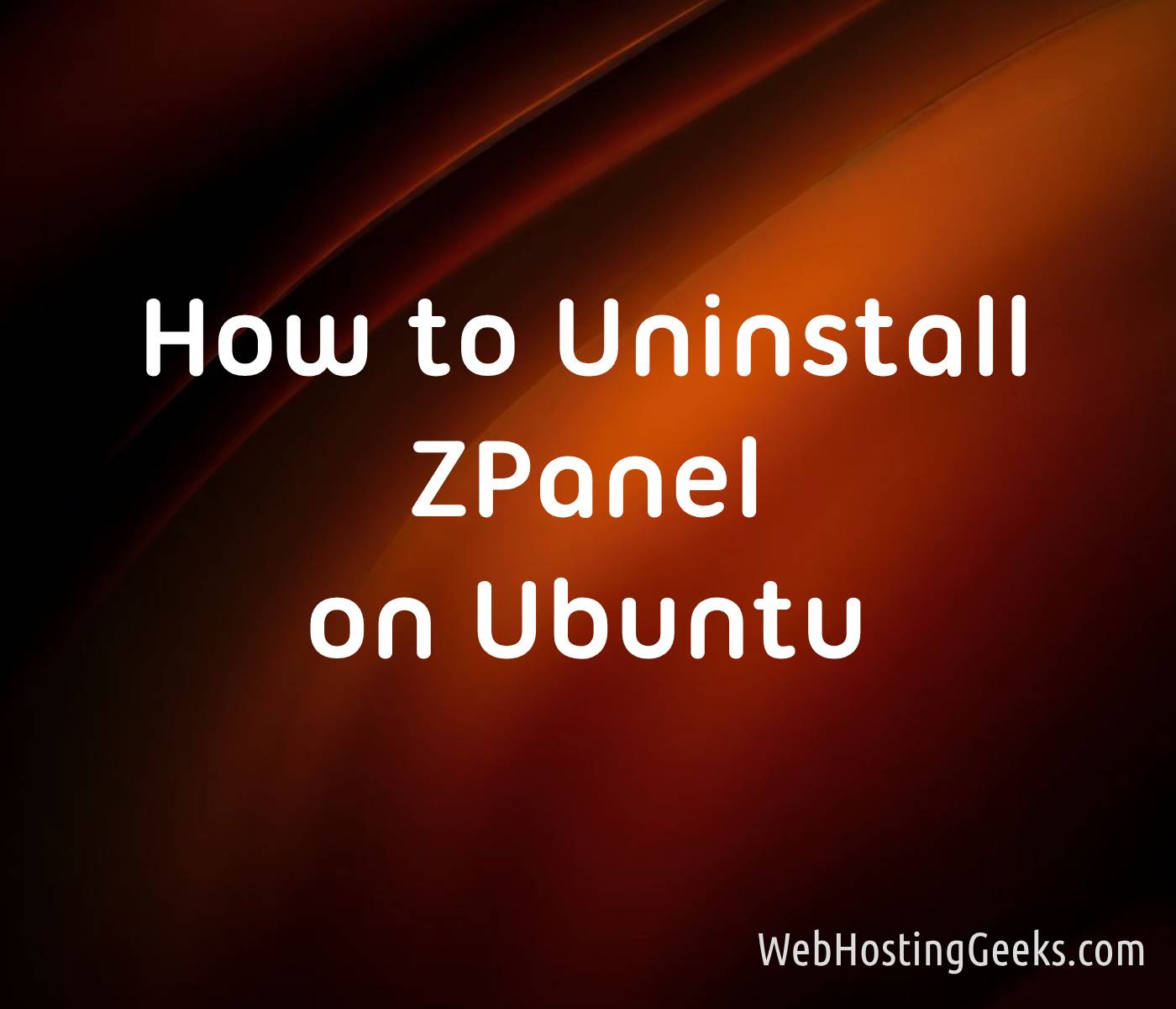 How to Uninstall ZPanel on Ubuntu
