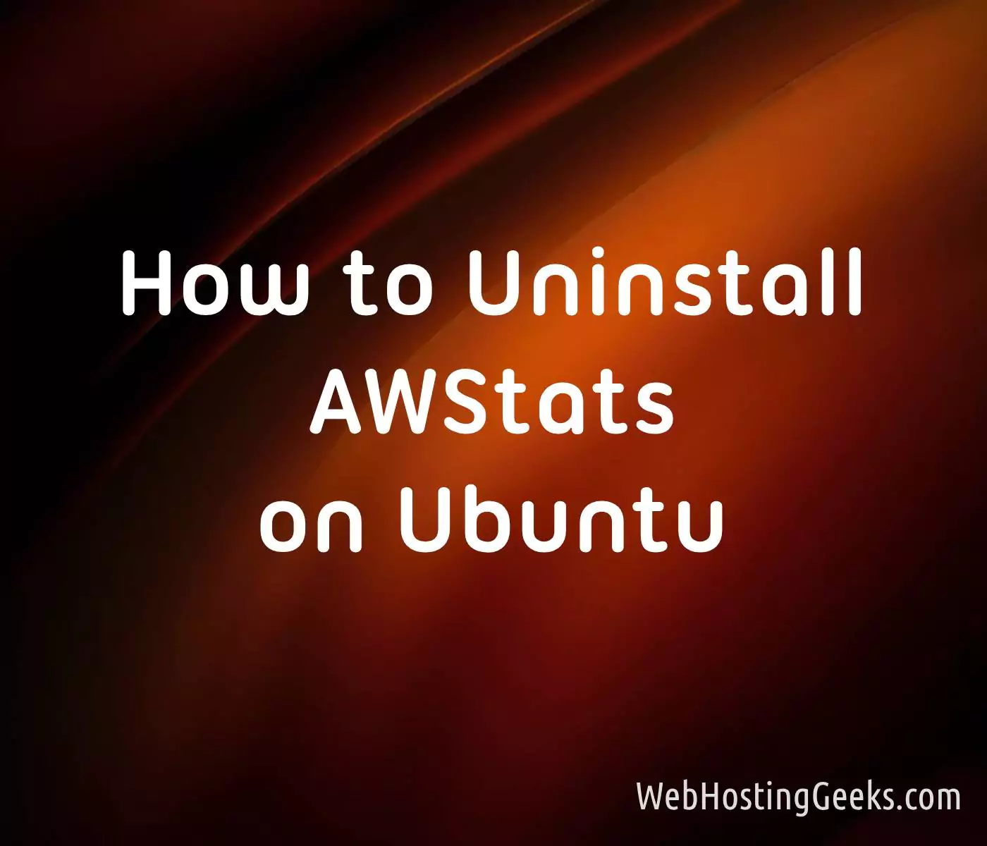 How to Uninstall AWStats on Ubuntu