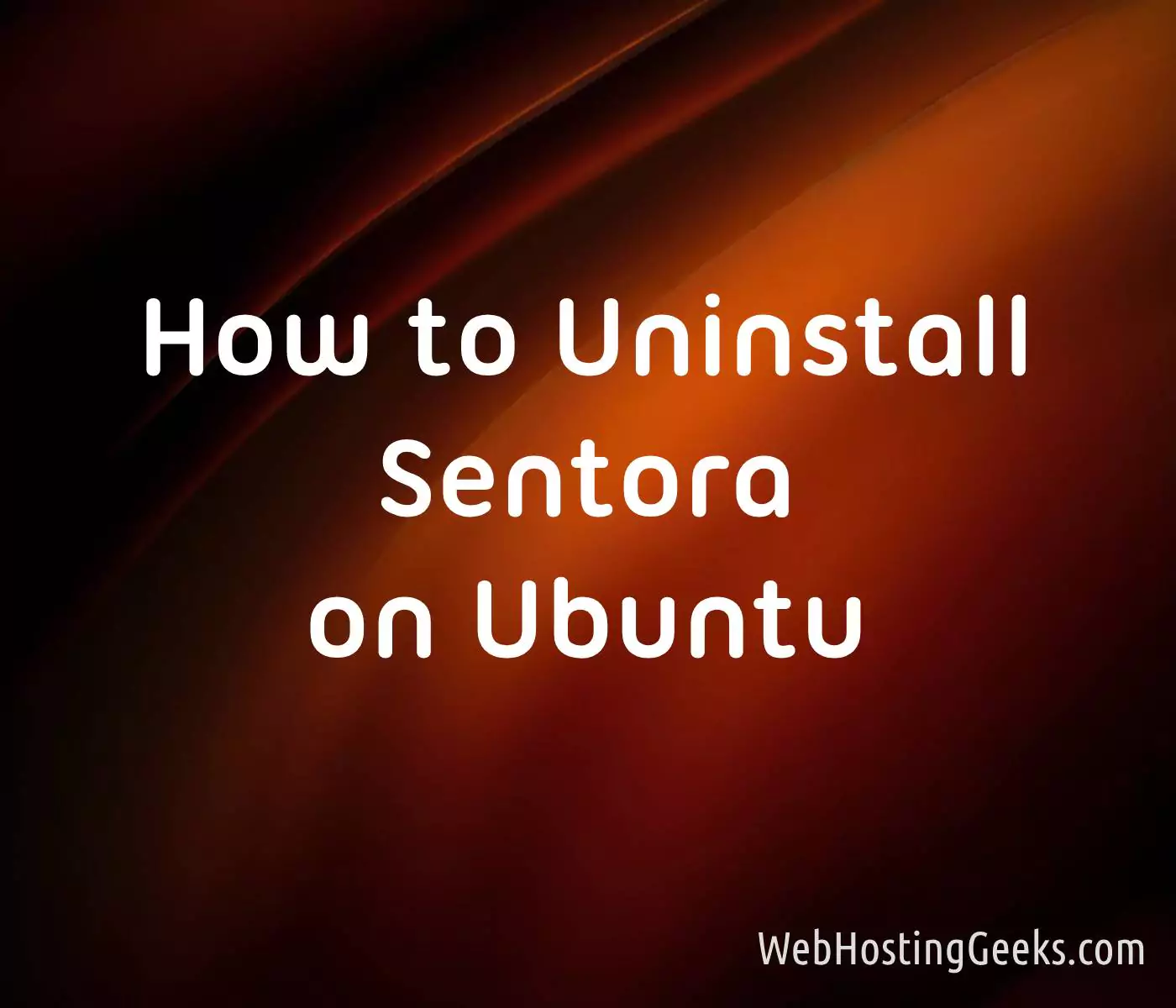 How to Uninstall Sentora on Ubuntu