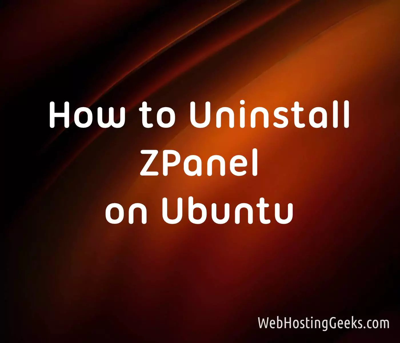 How to Uninstall ZPanel on Ubuntu