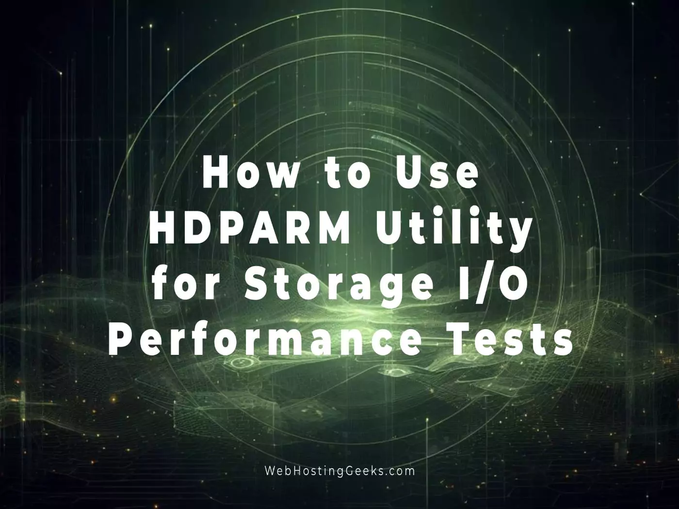 How to Use HDPARM Utility for Storage I_O Performance Tests